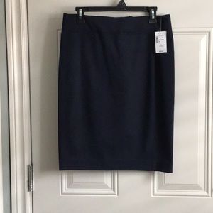 NWT Cleo navy pencil skirt.
